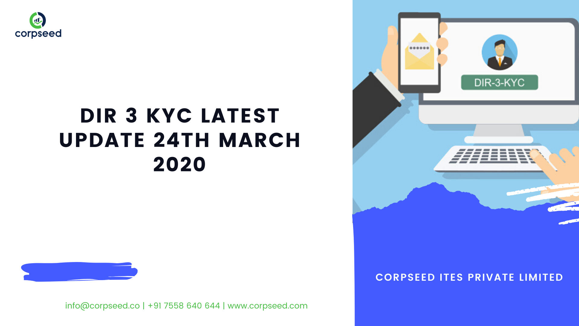 DIR 3 KYC latest update 24th March 2020 - Corpseed.png